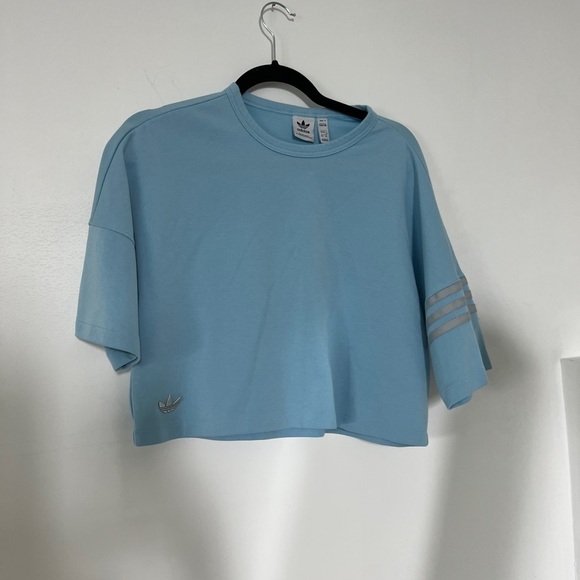 adidas Tops - Adidas Women's Light Blue Short Sleeve Tee